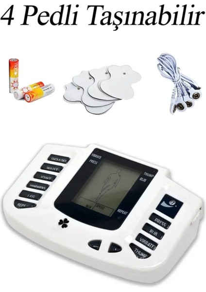 4 Pedli Taşınabilir Fizik Tedavi Tens Cihazı Masaj Aleti modelleri