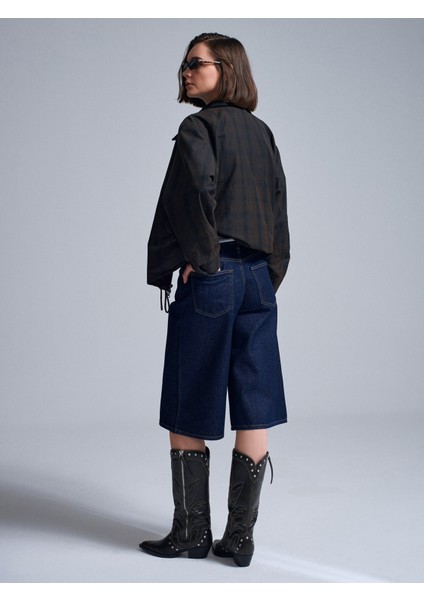 72084 %100 Pamuk Bermuda Şort-Lacivert fiyatları