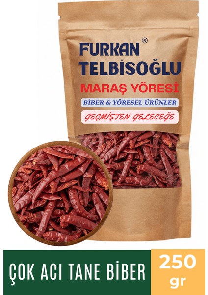 Çok Acı Tane Biber - ( Organik , Katkısız , Yöresel) 250GR