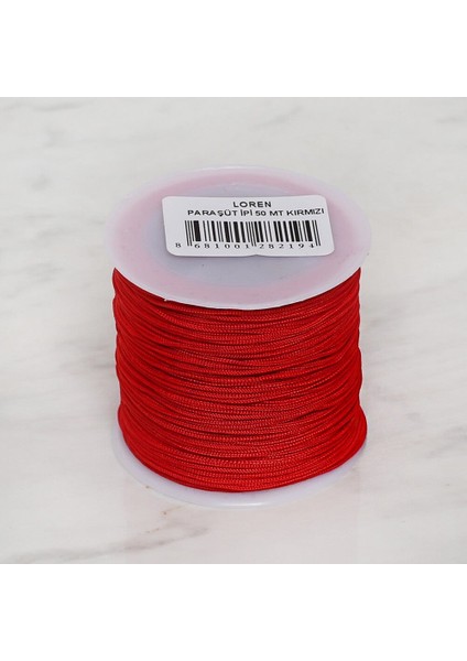 Loren Paraşüt Ipi 50 mt Kırmızı