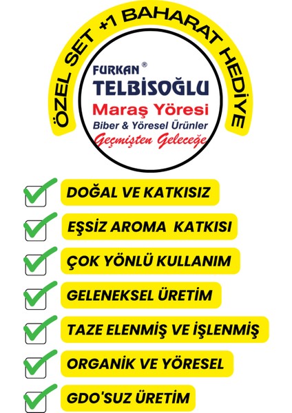 Ipek Biber 25GR + Çok Acı Biber 25GR + Biber Çekirdek 25GR + 1 Baharat Hediye fiyatları