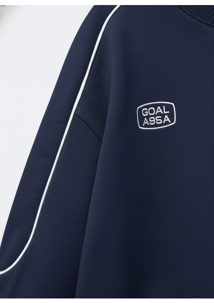 Erkek Çocuk Pamuklu Lacivert Goal Area Sweatshirt 2'li Takım – Rahat Spor Tasarım fırsatları