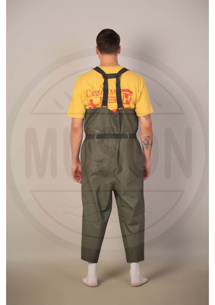 Su Geçirmez Çizmesiz Balıkçı Tulumu Diz Pedli Cepli Ayarlanabilir Askılı Dayanıklı Tulum fiyatları
