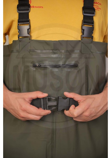 Su Geçirmez Çizmesiz Balıkçı Tulumu Diz Pedli Cepli Ayarlanabilir Askılı Dayanıklı Tulum fırsatları