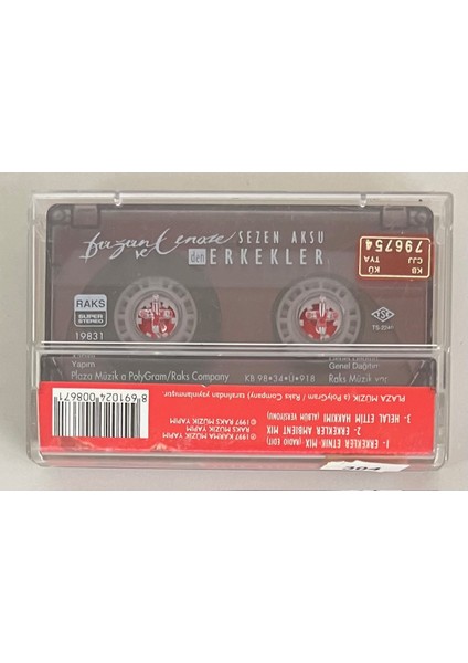 Sezen Aksu Düğün ve Cenaze'den Erkekler Kaset (Orijnal Dönem Baskı Kaset) fiyatları