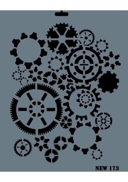 Rich New Seri N-173 Stencil 35X25 cm