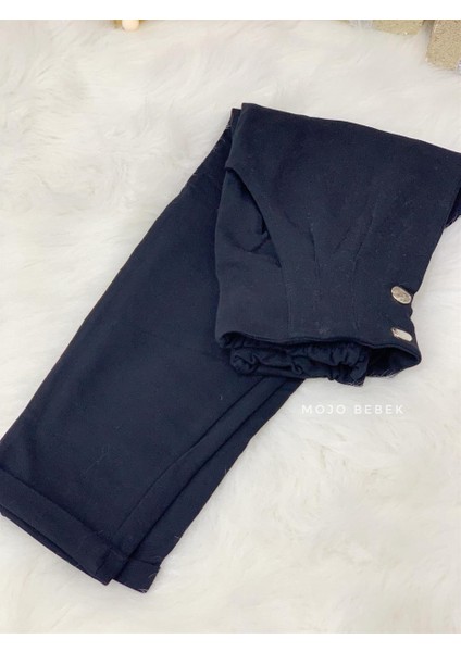 Kız Çocuk 5-14 Yaş Düğmeli Mom Eşofman Altı 3027 Siyah fiyatları