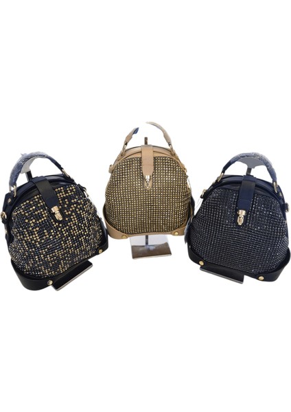 Kristal Taşlı 3 Opsiyonel ( El-Omuz -Sırt ) Kadın Çantası indirimleri