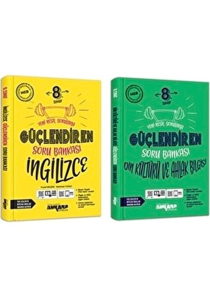 8. Sınıf Ingilizce Güçlendiren Soru Bankası & 8. Sınıf Din Kültürü Güçlendiren Soru Bankası