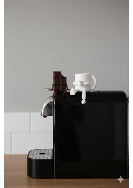 Kahve Köşesi Figürleri-Minayetür Kahve Çekirdeği-Minyatür Çikolata-Minyatür Kahve Bardakları