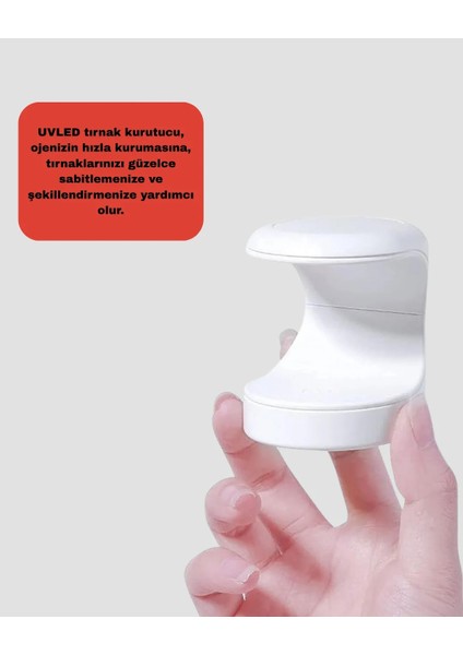 Mini Tırnak Kurutucu – Hızlı Kurutma Için Uvled Işık Teknolojisi fırsatları