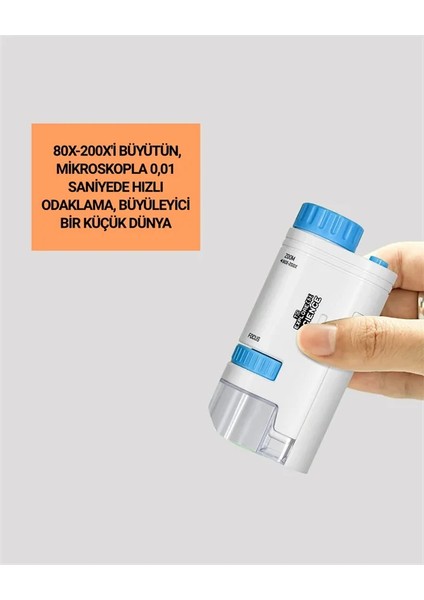 Pmma Optik Lensli Kompakt Taşınabilir Mikroskop fiyatları