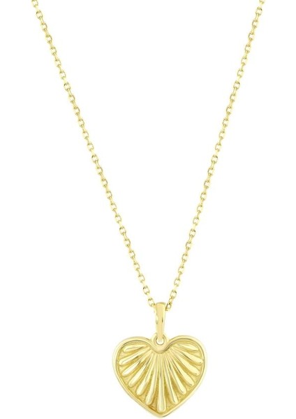Kalp Figürlü Altın Kolye - 14K