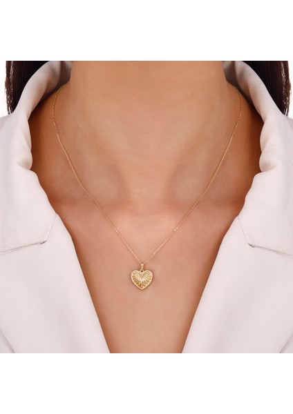 Kalp Figürlü Altın Kolye - 14K modelleri