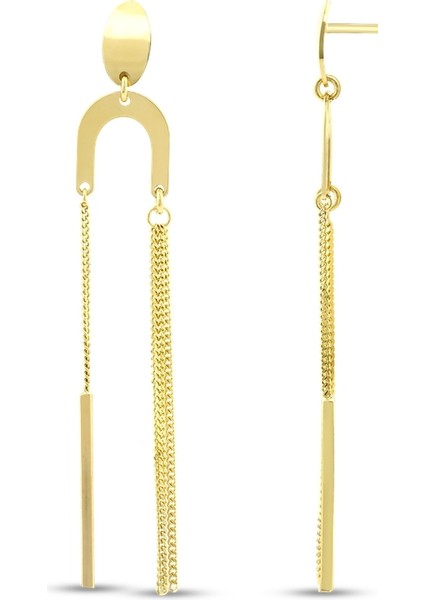 Tasarım Altın Küpe - 14K fiyatları