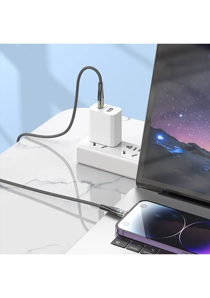Hoco U121 Gold Standard Transparent Discovery Edition 60W Type-C To iPhone Lightning - ?95?94E5-3G6 modelleri