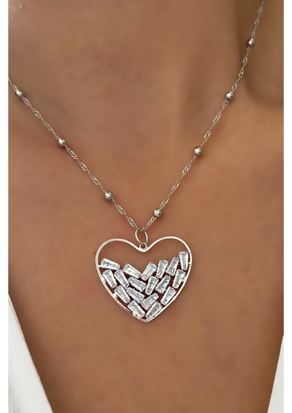 Topçuk Zincir Kalp Kolye fiyatları