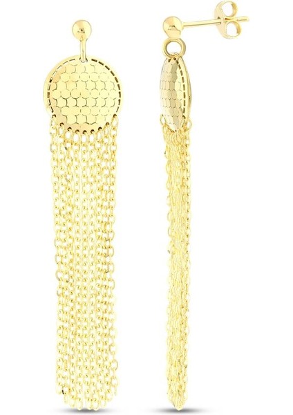 Tasarım Altın Küpe - 14K