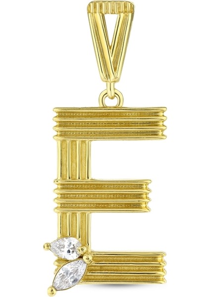 Altın E Harf Kolye Ucu - 14K fiyatları