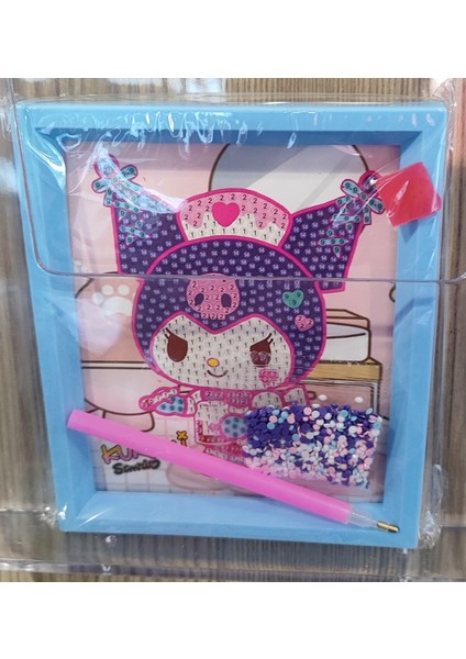 Kuromi Figürlü Boncuk Işleme/yapıştırma Seti Kare AD7148