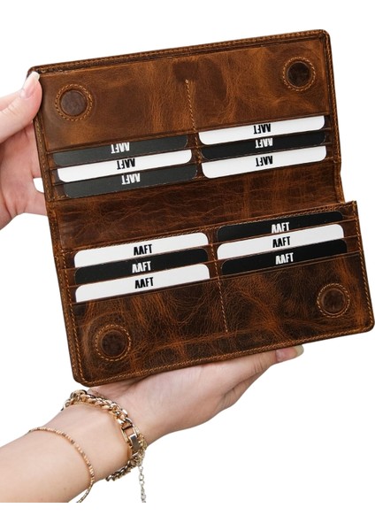 Hakiki Deri Unisex Telefon Bölmeli Cüzdan | Golden 3367 fiyatları