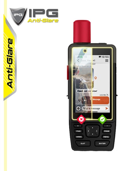 Garmin Gpsmap H1I Plus Gps Için Anti-Glare Parlama Önleyici Mat Ekran Koruyucu (2 Adet)