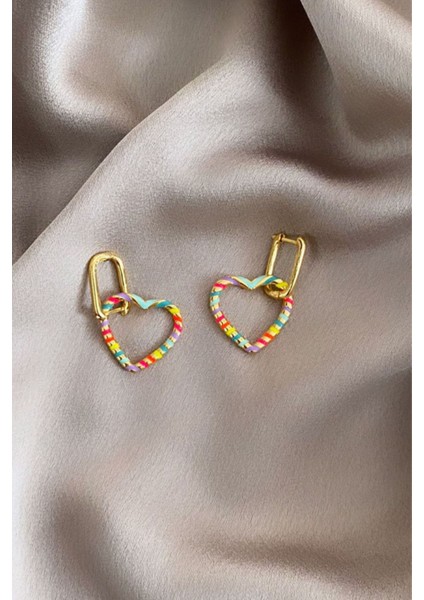 Gold Kaplama Kalp Figür Küpe fiyatları