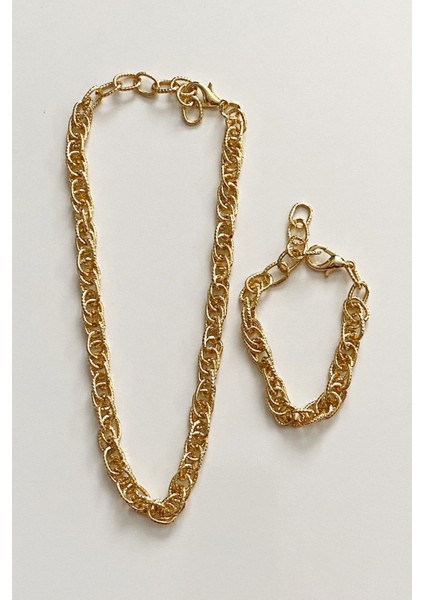 Işlemeli Zincir Kolye Bileklik Set fiyatları