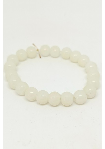 Beyaz Apatit Doğal Taşlı Bileklik