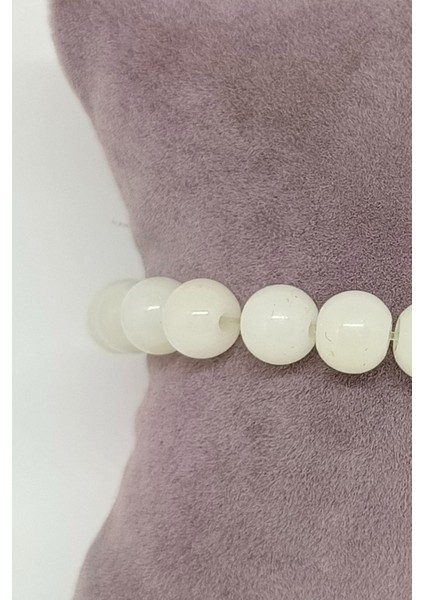 Beyaz Apatit Doğal Taşlı Bileklik fiyatları