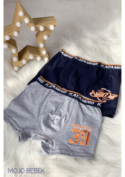 Erkek Çocuk 2'Lİ Boxer Set K128233 Lacivert indirimleri