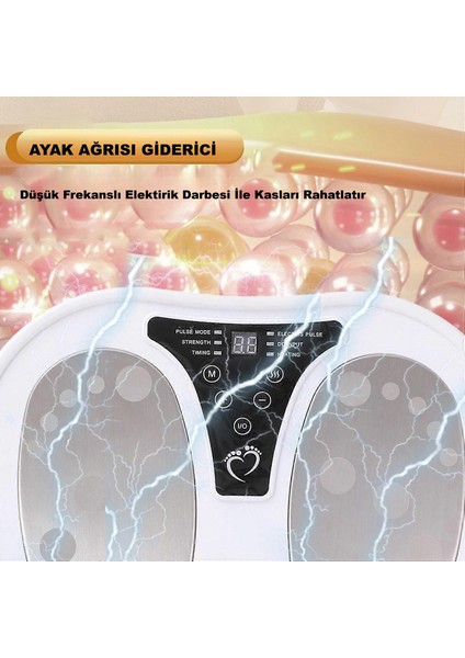 Ayak Masaj Cihazı Kumandalı Elektrikli Akupunktur Noktaları Ayak Bacak Terapisi fırsatları