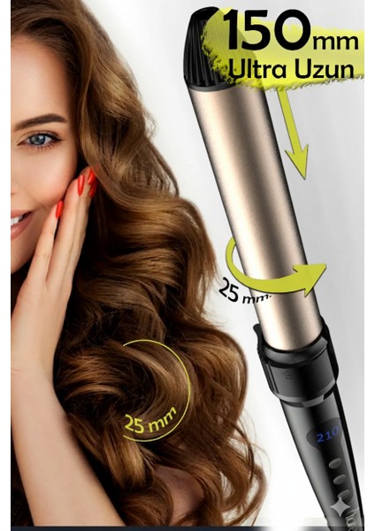 HRS-960 - 4 Parça Saç Şekillendirme Seti | Wag Maşa & Afro İnce Maşa & 25 mm. Maşa modelleri