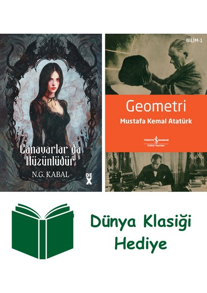 Canavarların Da Kalbi Varmış 2 - Canavarlar Da Hüzünlüdür (Ciltli) + Geometri + Dünya Klasiği Hediye