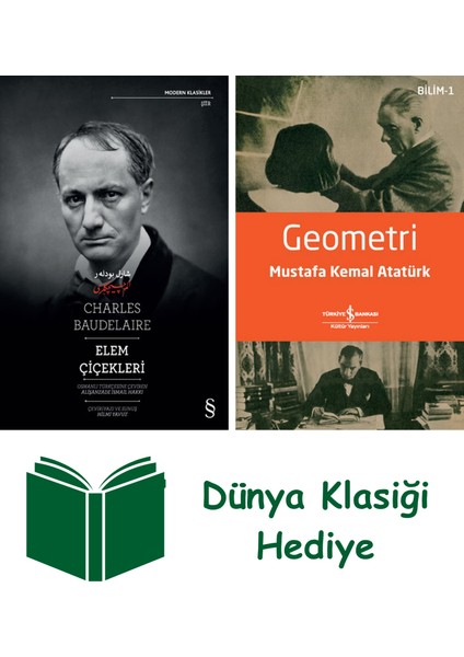 Elem Çiçekleri + Geometri + Dünya Klasiği Hediye