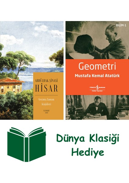 Geçmiş Zaman Köşkleri (Kitap Boy) + Geometri + Dünya Klasiği Hediye
