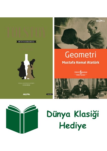 Tolstoy Bütün Eserleri 11 (Ciltli) + Geometri + Dünya Klasiği Hediye