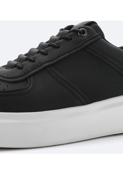 Erkek Siyah %100 Deri Esnek Taban Hafif Casual Ayakkabı A42Y8013