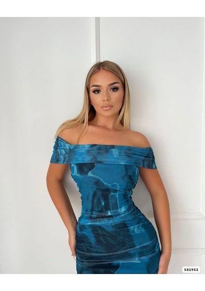 Kadın Madonna Yaka Tül Elbise fiyatları