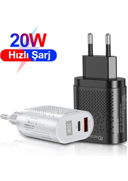 Uslion 20W USB Qc3.0 Şarj Pd3.0 Hızlı Şarj Aleti Şarj BAŞLIK-(5775) - ?27?85E7-8G8727 fiyatları