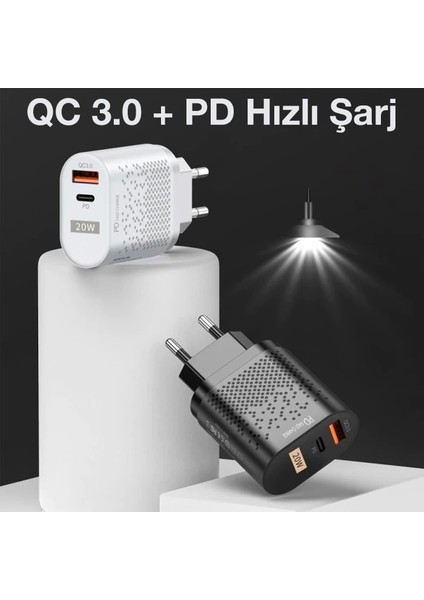 Uslion 20W USB Qc3.0 Şarj Pd3.0 Hızlı Şarj Aleti Şarj BAŞLIK-(5775) - ?27?85E7-8G8727 modelleri