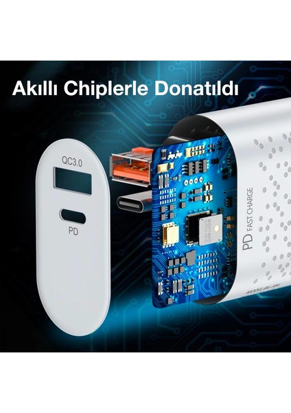 Uslion 20W USB Qc3.0 Şarj Pd3.0 Hızlı Şarj Aleti Şarj BAŞLIK-(5775) - ?27?85E7-8G8727 indirimleri