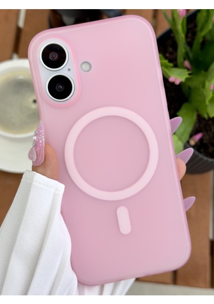 Iphone 17 Uyumlu Magsafe Özellikli Parmak Izi Bırakmaz Mat Şeffaf Silikon Kılıf