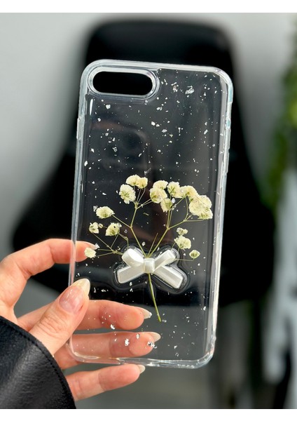 Iphone 7 Plus ve 8 Plus Uyumlu Buket Simli Çiçek Oyuncak Tasarımlı Esnek Silikon Kılıf fırsatları