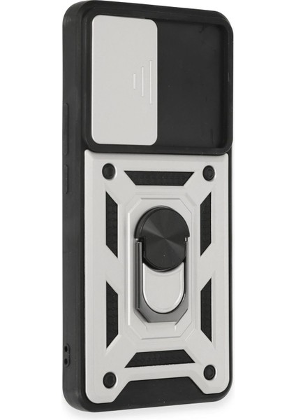 Xiaomi Mi 12T Pro Kılıf Pars Lens Yüzüklü Silikon - Gümüş - FKU4068-1362 fiyatları