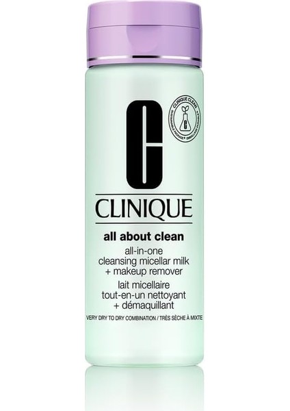 Clinique All About Clean Micellar Dry Makyaj Temizleyici Misel Süt (200 Ml) modelleri