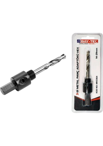 Bimetal Panç Adaptörü Hex 14-29 mm MK0364