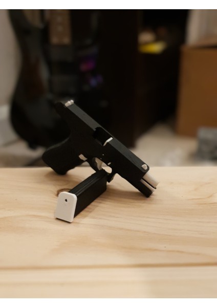 GLOCK18 Modeli 1/3 Ölçekli Işlevsel ve Modifiye Edilebilir Masa Süsü, Fidget Oyuncak ve Anahtarlık fırsatları