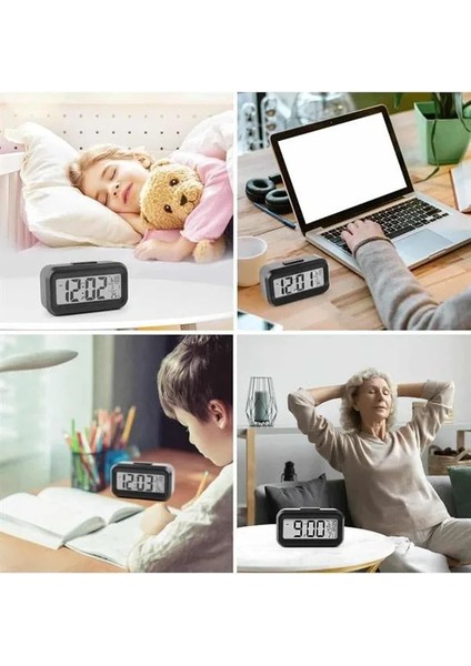 Dijital Işıklı Alarmlı Çalışma Masası Ekran Pilli Çalar Saat fırsatları