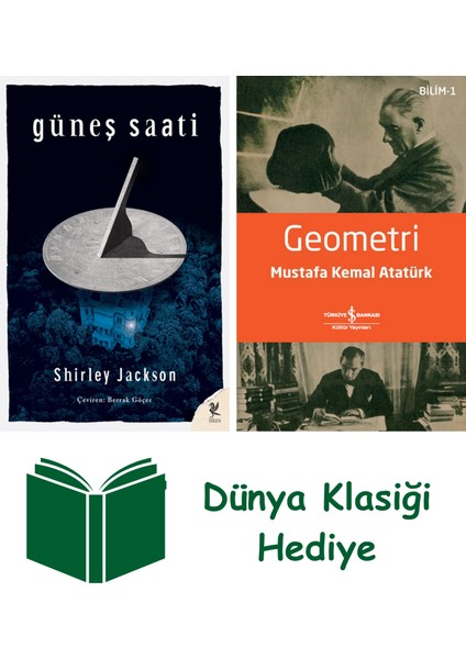 Güneş Saati + Geometri + Dünya Klasiği Hediye